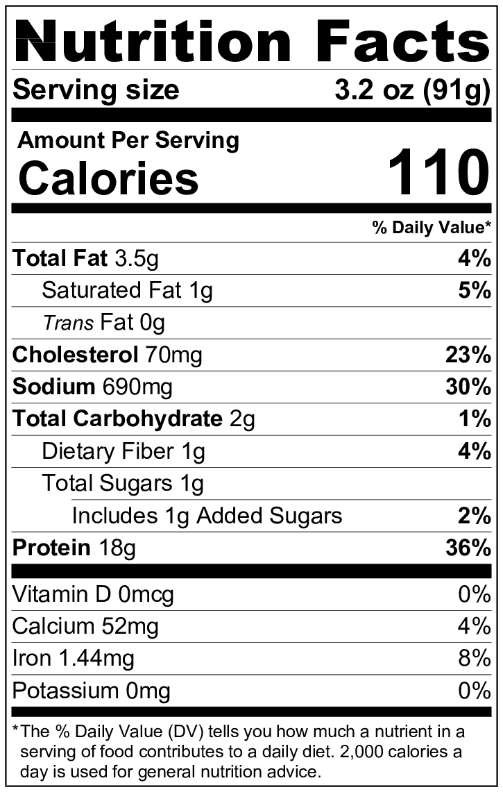 chicken chop suey nutrition